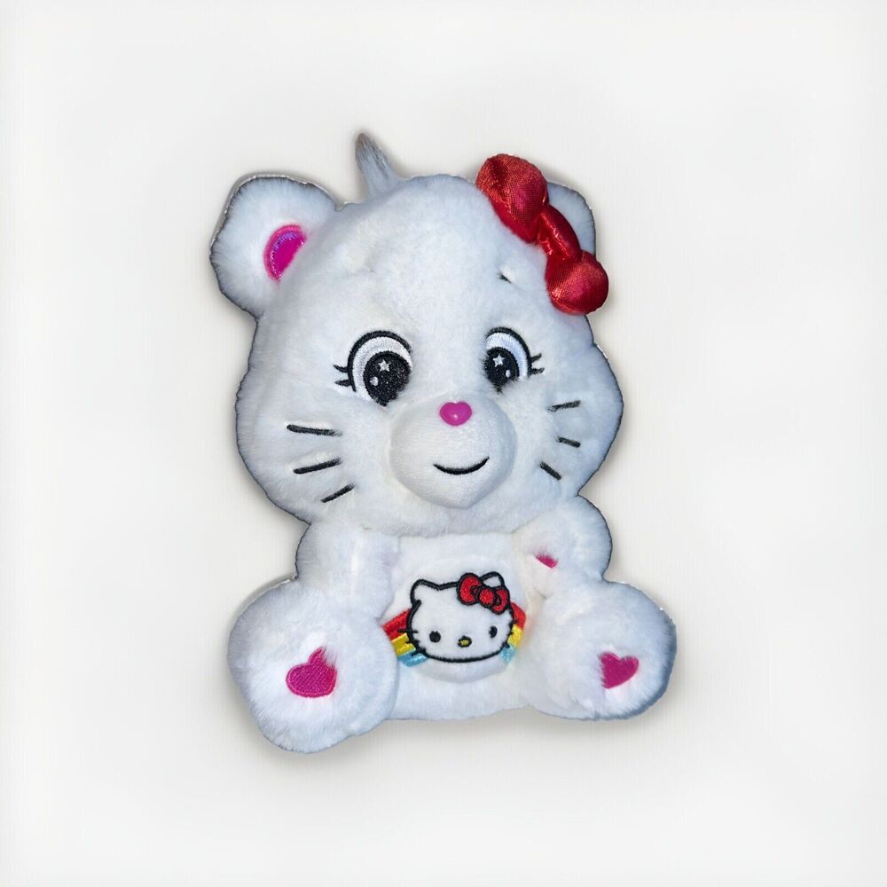 Saniro x Care Bears Hello Kitty Loves Cheer Bear 10-inch Special Edition